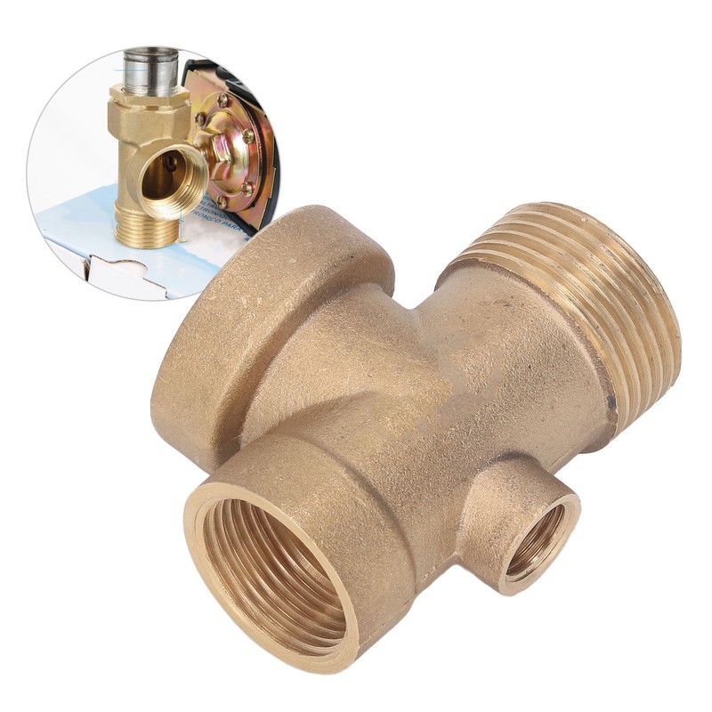 4 Ways Water Hose Splitter Brass G1in Pipe Adapter Connector