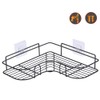 LAIGOO 8 Pcs Replacement Corner Shower Caddy Adhesive Hook Stickers,