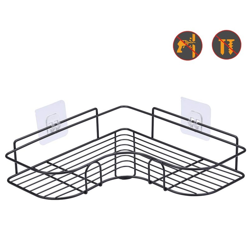 LAIGOO 8 Pcs Replacement Corner Shower Caddy Adhesive Hook Stickers,