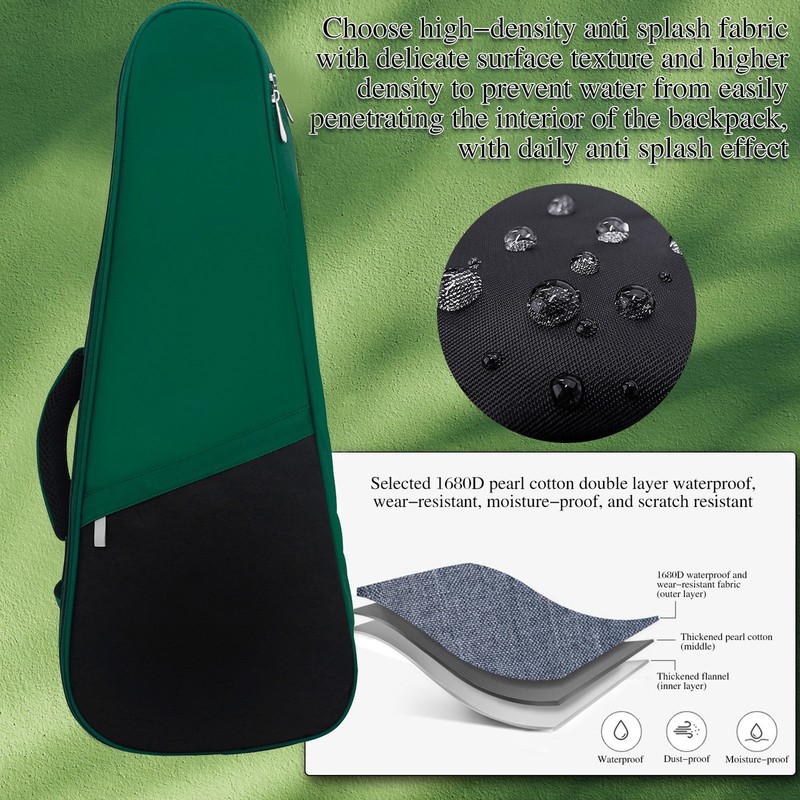 23-inch Ukelele Ukulele Uke Bag Backpack Case Simple Style Cotton