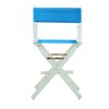 Casual Home 220-01/021-27 Director Chair 24" - Counter Height WhiteFrame/Turquoise