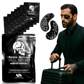 Nuevos Parches para El Contorno de Ojos para Hombres con Tecnología Microflow Mascarilla Anti-Ojeras, Hinchazón Y Antienvejecimiento, Tratamiento de  