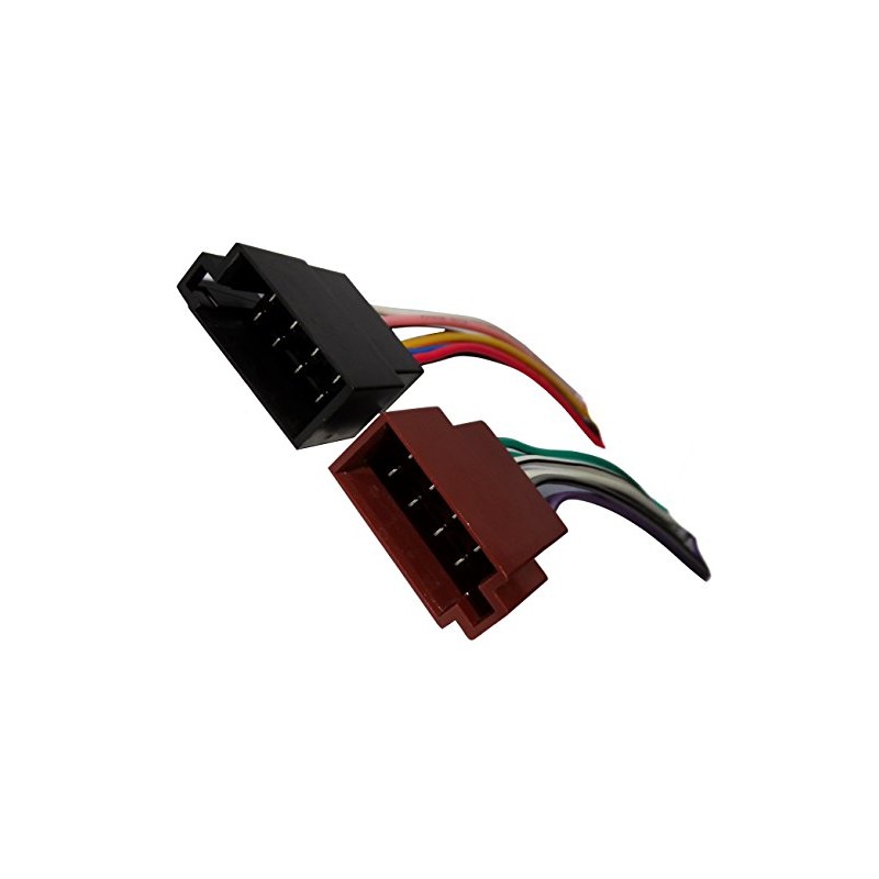 Aerzetix: ISO Connector 8 Pin x2 Car Radio Universal Pre-Wired