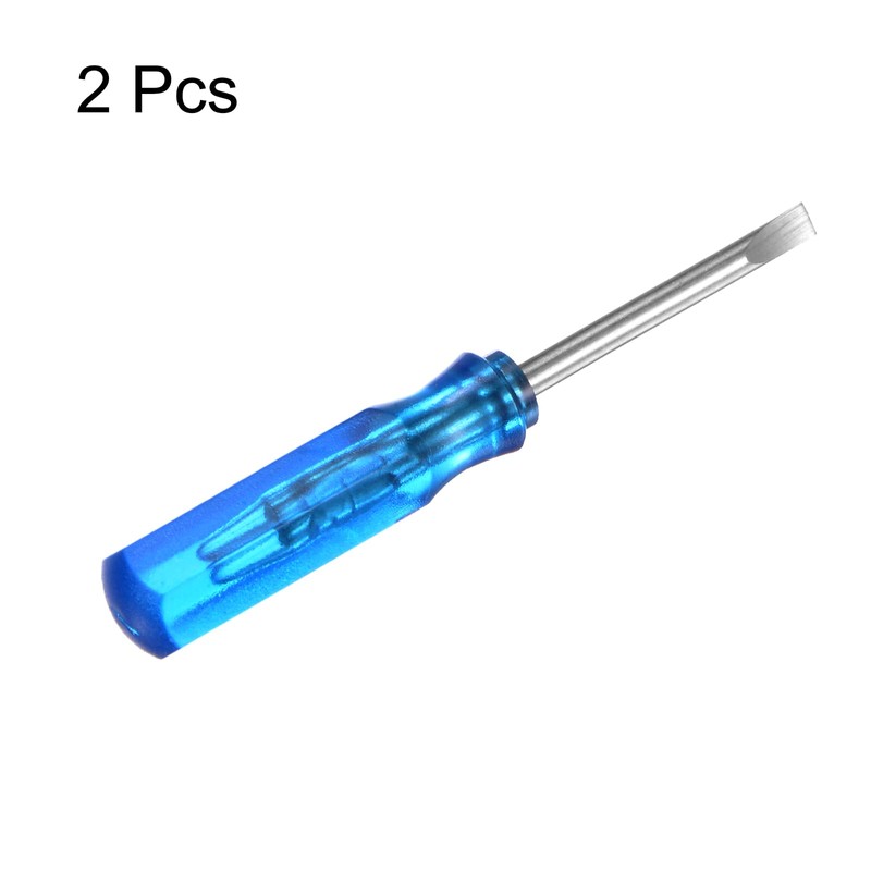 HARFINGTON 2Pcs SL2.0 Mini Slotted Screwdriver 2mm Magnetic Flat Head