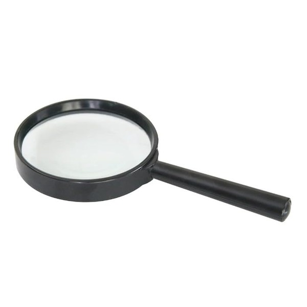 1Pc Black Magnifier for Reading Tool Hand Held Magnifying Glass