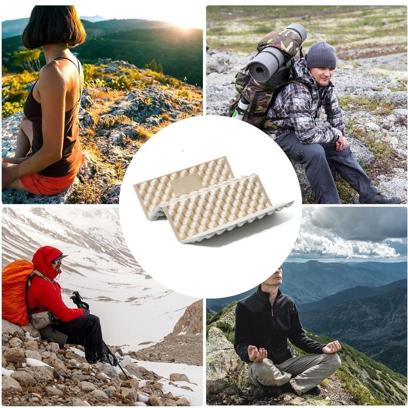 Paifeancodill Mini Waterproof Folding Pad Foam Seat Cushion, Lightweight Backpacking