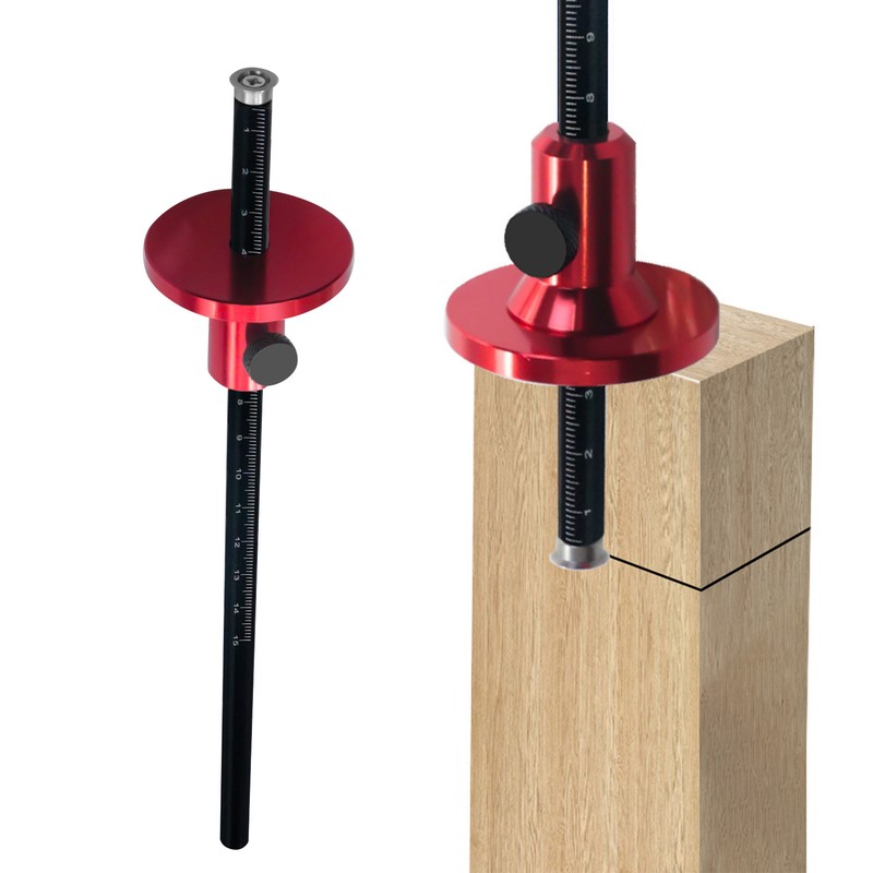 European Style Wheel Marking Gauge Aluminum Alloy Scriber Woodworking Mortise