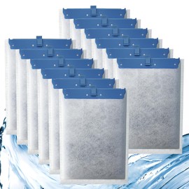 12 Pack Filter Cartridge for Whisper Bio-Bag Filters, Large Aquarium Replacement Filter Cartridges for Whisper Filters 20i,40i/IQ20,30,45,60/PF20,30,40,60 and ReptoFilter