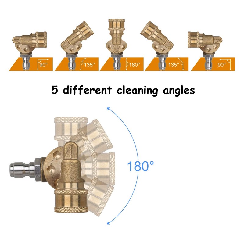 7PCS Pressure Washer Nozzle Tips with Coupler 1/4in Quick Interface