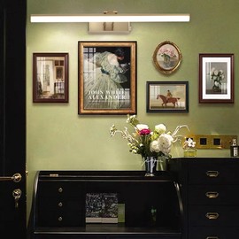 HOWMZON Picture Light,16inches Rechargeable Wireless Picture Light,Dimmable Led Artwork Lighting,Wall Lights for Paintings,Canvas,Gallery, Portrait (Brass)