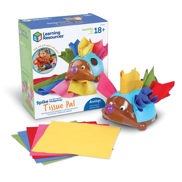 Learning Resources Spike The Fine Motor Hedgehog Cloth Dispenser Toys,