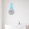Fashionable Waterproof Hanging Bathroom Kitchen Clock Home Decoration (Blue)
