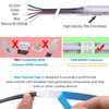 SuperlightingLED RGBW COB LED Strip 24V RGB+4000K Natural White Dimmable