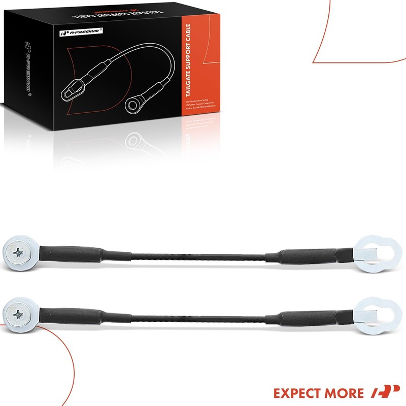 A-Premium Tailgate Support Cable Compatible with Toyota Tundra 2000-2006, 11-3/8