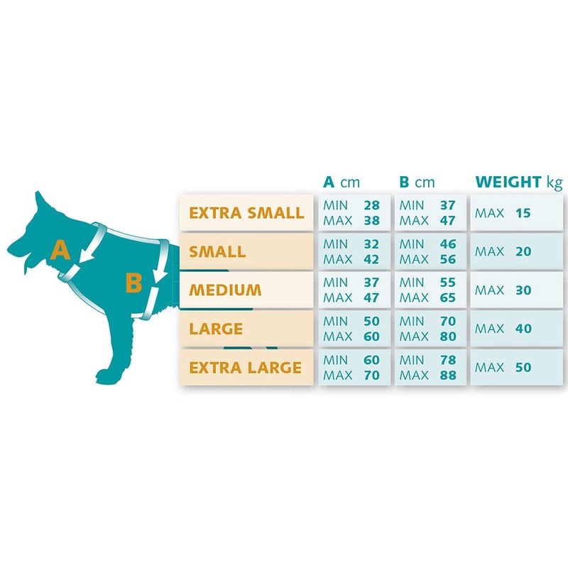 Ferplast Dog Harness ERGOCOMFORT SMALL Small Dog Harness, Adjustable Dog