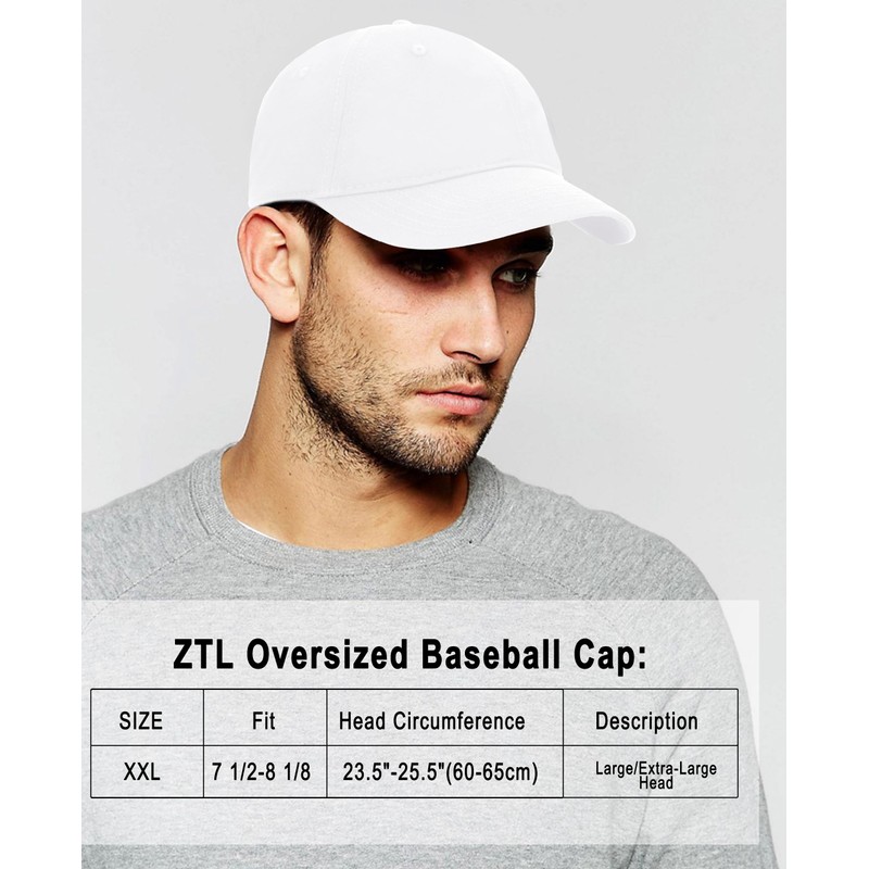 Oversize XXL Baseball Cap for Big Heads 23.6"-25.6", Extra Large