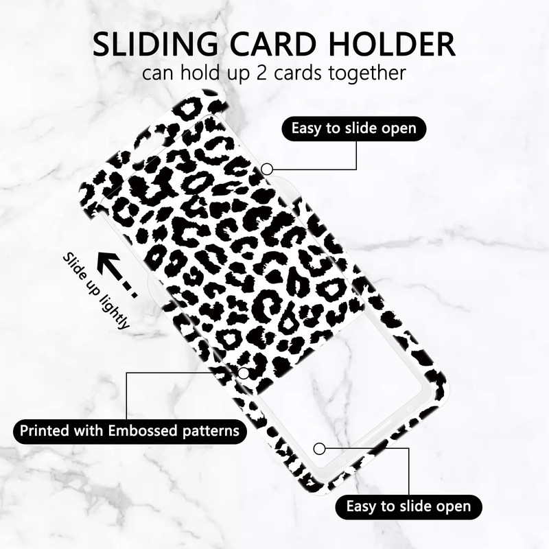 Leopard Print Black Lanyard Card Holder, ID Badge, Lanyard Card