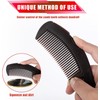 Stainless Steel Fine Tooth Dandruff Remover Comb,3Pcs Hollow Tooth Dandruff