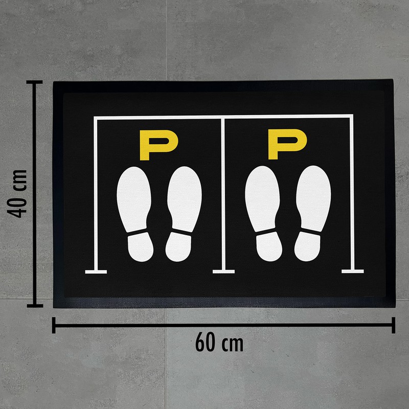 Trendation - Schuhparkplatz Doormat Funny Idea Door Mat Parking Space