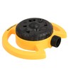 Aquastar 15122 8-Patt Turret Sprinkler(Yellow), Circular Lawn Sprinkler, Garden Sprinklers, Small Yard Water Sprinkler