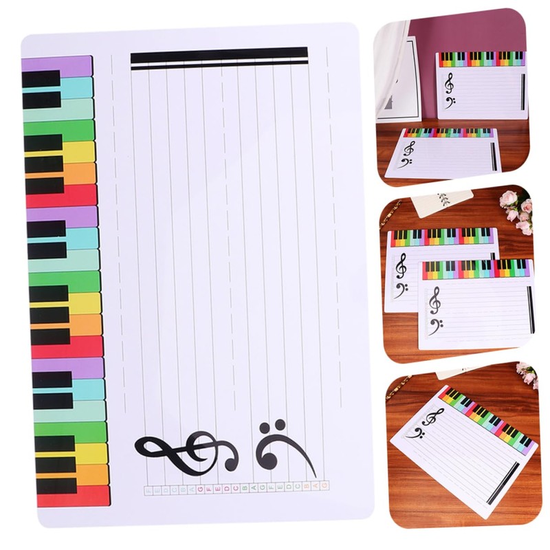 Dry Erase Music Staff Whiteboard Erasable Musical Note Board for