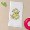 CafePress Yellow Bird and Cage 30"x60" Absorbent Cotton Back, Soft