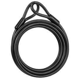 Double Loop Bicycle Cable Lock Long Bike Extender (4.5)
