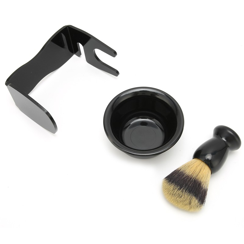 3pcs Shaving Brush Set Beard Shaving Brush Bowl Safety Shaving