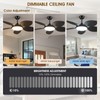Wiviniya Ceiling Fans with Lights and Remote/APP Control, 48 Inch