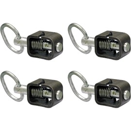 Buyers Products B2598H Weld-On 5/8" Spring Latch Assembly with Plain Tube, 4 Pack, Spring Loaded Bolt, 4.68" x 2.53", Heat Treated Pin, Utility Gate Latch