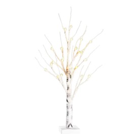 60cm Tree Light Decorative Light LED Light Silver Birch Light Artificial Tree Warm Light Holiday Decoration Home Decoration
