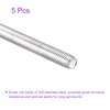 DMiotech 5Pack M6x120mm Fully Threaded Rod 304 Stainless Steel Right