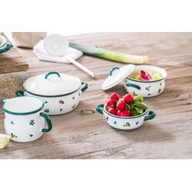 Riess 0504-049 Country-Gmundner Strewn flowersMug, Diameter-8 cm Multi Colour, Name