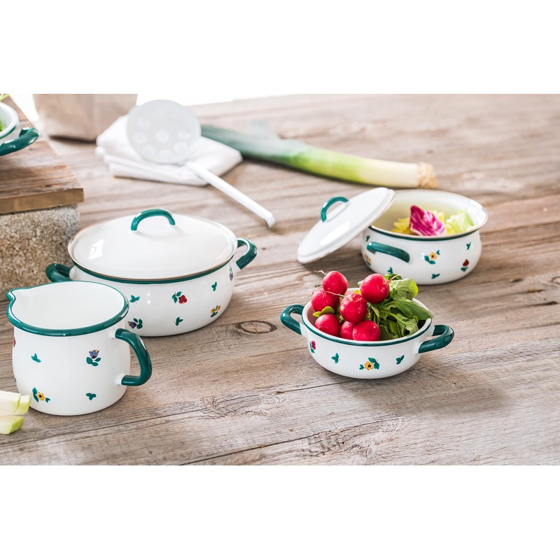 Riess 0504-049 Country-Gmundner Strewn flowersMug, Diameter-8 cm Multi Colour, Name