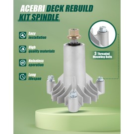 ACEBRI Deck Rebuild Kit 42" for Craftsman LT1000 LTX1000 Deck 130794 Spindle 134149 Blade 21546127 Pulley 2 Spindle Assembly 2 Pulleys 2 Mower Blades ﻿