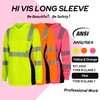 Safety Reflective Shirts for Women ANSI Class 2 Hi Vis