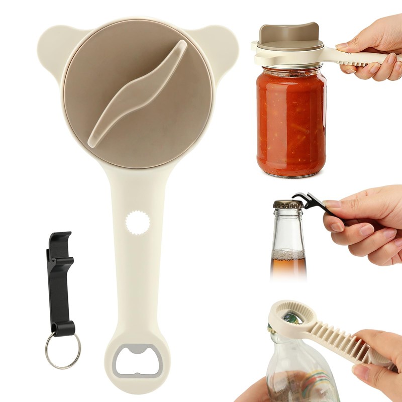 4-in-1 Jar Opener for Seniors and Weak Hands