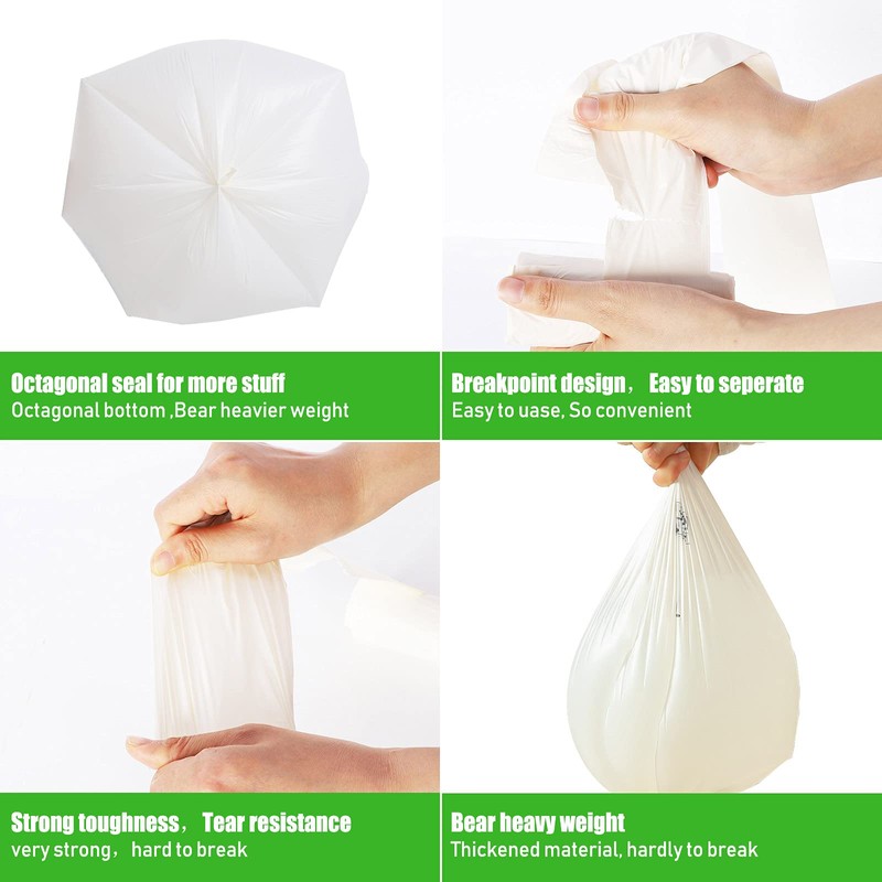 Compostable Trash Bags, 2.6 Gallon, 10 Liter, Extra Thick 0.78