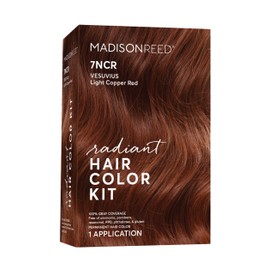 Madison Reed Radiant Hair Color Kit | 7NCR Light Copper Red (Vesuvius Red) for 100% Gray Hair Coverage | Salon Quality Permanent Hair Dye | PPD-Free & Ammonia-Free | (Packaging May Vary) 1 Pack