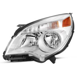 CAAP DRIVEN Left Driver Side Factory Style Headlight Compatible with 2010-2015 Chevy Equinox LS LT CAAP-0202-OEM-HL-L