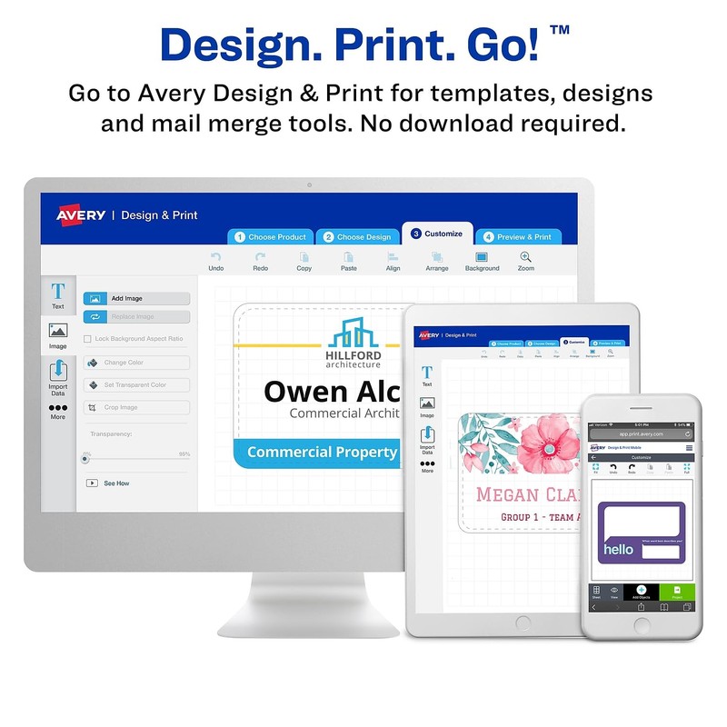 AVERY Clip-Style Name Badges - AVE74461