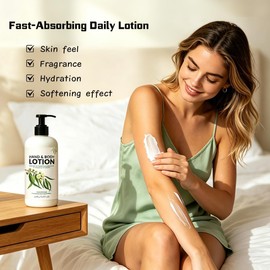 2PCS Lemon Eucalyptus & Rosemary Scented Body Lotion – Lightweight, Fast-Absorbing Daily Moisturizer for Hands & Body, Non-Greasy Formula for Dry Skin, 250ML/8.45FL.OZ