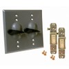 Hubbell 5124-0 Device Mount Switch Cover, 2 Gang, Gray