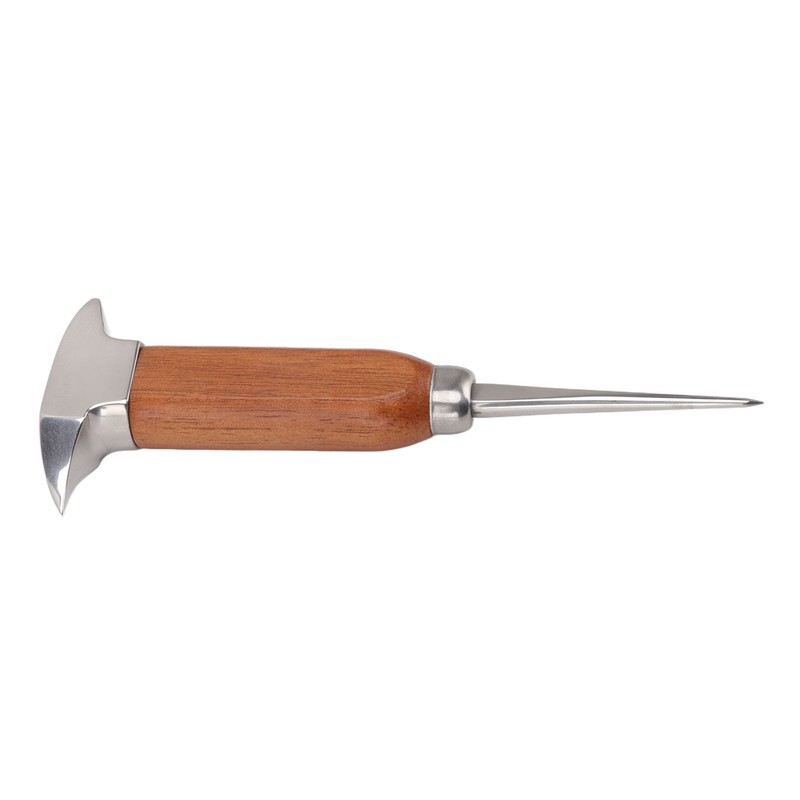 304 Stainless Steel Ice Chisel Wooden Handle Ice Chipper Hand
