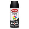Krylon K05160202 ColorMaster Paint + Primer, Flat, Black, 12 oz.