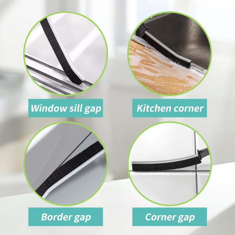 9 Pcs Crevice Cleaning Brush, Bathroom Gap Brush, Hand-held Groove