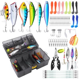 Fishing Tackle Box with Fishing Lures,Fishing Gifts for Men