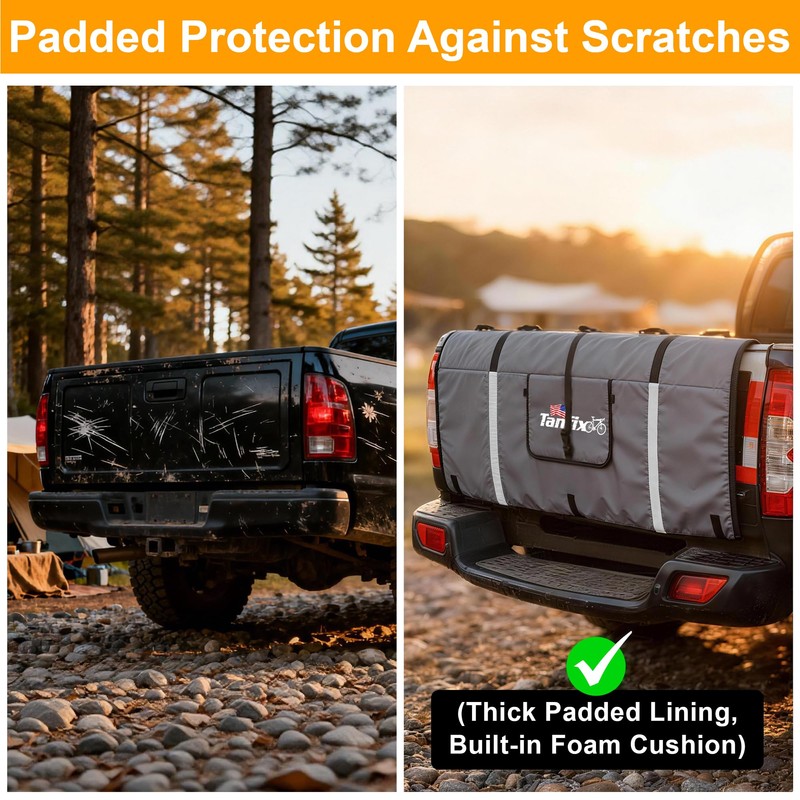 Tanfix Tailgate Pad for Mountain Bikes, 51" Tailgate Protection Pad