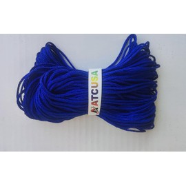 Blue Religious Dhaga 30 Mtr Silk Thread Good Luck sankalp Sutra Evil Eye Protection mangal raksha kavach Necklace Cord String Neela nila jewelery Ankle Chain Bracelet Amulet (Blue - 30 Meter)