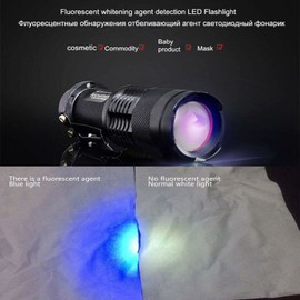 UV Torch Ultra Violet LED Flashlight Blacklight Light 365 nM Inspection Lamp Torch Spot Scorpions, Pet Urine, Counterfeit Money, Bed Bugs
